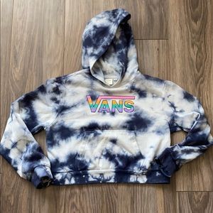 Cropped Tie Dye Vans Hoodie